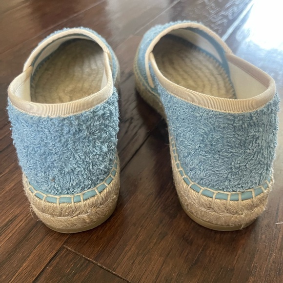 Like New Gucci Pilar Espadrille Flat Blue White Womens Designer Size 36.5 - Picture 9 of 13